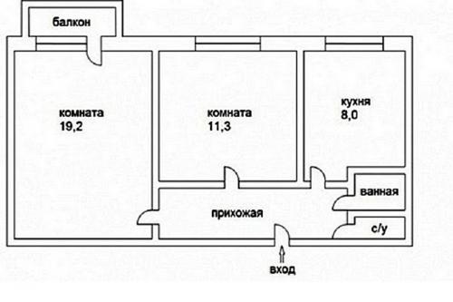 Примеры перепланировки двухкомнатной квартиры в хрущевке. Перепланировка 2-комнатной квартиры в хрущевке 01 Примеры перепланировки двухкомнатной квартиры в хрущевке. Перепланировка 2-комнатной квартиры в хрущевке 01