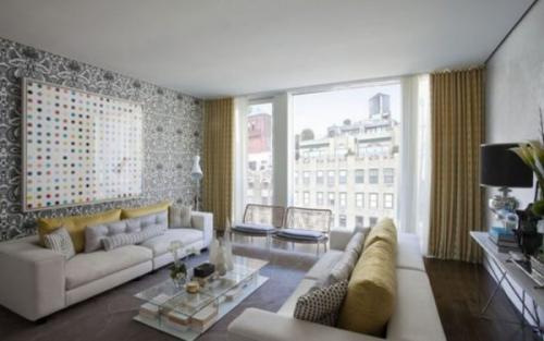 Варианты отделки стен обоями. Иде.  Обои