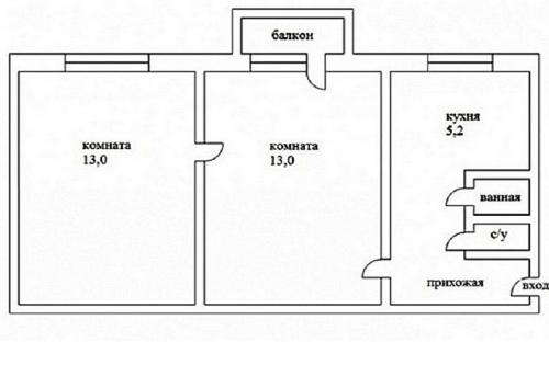 Примеры перепланировки двухкомнатной квартиры в хрущевке. Перепланировка 2-комнатной квартиры в хрущевке 02 Примеры перепланировки двухкомнатной квартиры в хрущевке. Перепланировка 2-комнатной квартиры в хрущевке 02