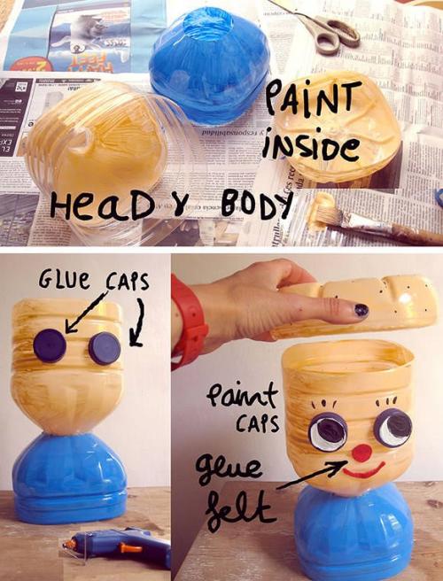 Кукла из бутылки и пластилина. Разбираем мастер-класс по созданию куклы из пластиковой бутылки своими руками