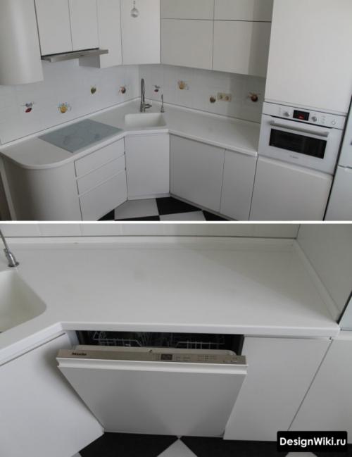 Встроенная кухня в хрущёвке. Кухни в хрущевку угловые