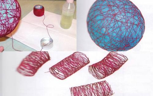 Новогодние игрушки своими руками на 2019 год. Воздушная свинка из ниток