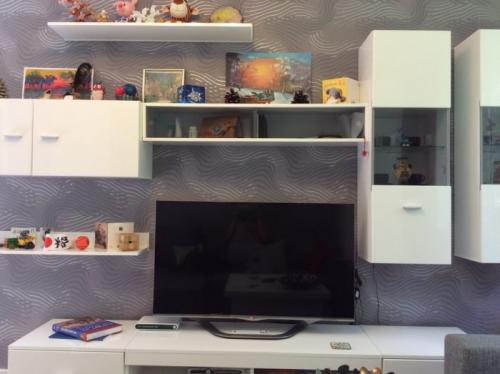 Как скомбинировать обои с рисунком. Комбинирование обоев в 1 комнате 07