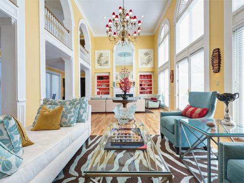 Сочетание бежевого и бирюзового в интерьере. С какими тонами сочетается? 04