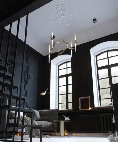 Двухуровневая квартира в стиле лофт. Двухуровневая квартира-студия в стиле лофт 24 м. кв.