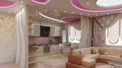 Кухня зал. Дизайн кухни-гостиной: важные нюансы и реальные примеры