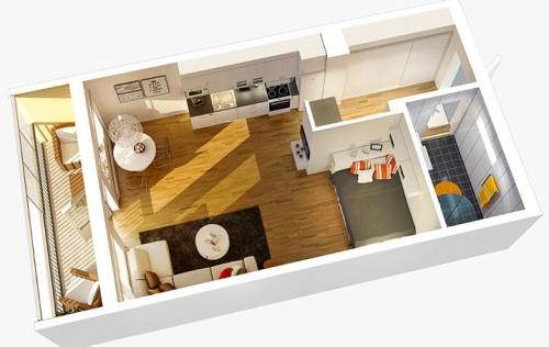 Дизайн двухкомнатной квартиры в панельном доме. Дизайн двухкомнатной квартиры: проект 09 Дизайн двухкомнатной квартиры в панельном доме. Дизайн двухкомнатной квартиры: проект 09