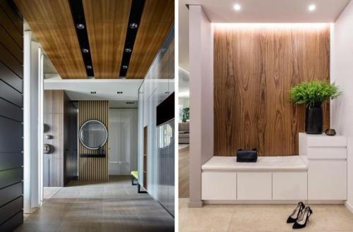 Ламинат в прихожей плюсы и минусы. Дизайн интерьера прихожей: Ламинат на стены