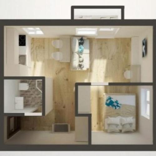 Дизайн двухкомнатной квартиры в панельном доме. Дизайн двухкомнатной квартиры: проект 26 Дизайн двухкомнатной квартиры в панельном доме. Дизайн двухкомнатной квартиры: проект 26