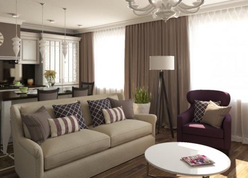 Два окна в комнате на разных стенах. Как оформить интерьер комнаты с двумя окнами 12