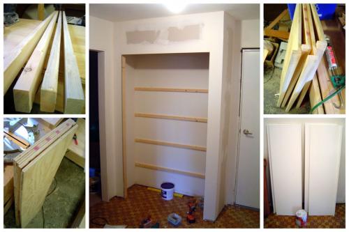 Шкаф встроенный в стену своими руками. Последовательность крепления всех деталей