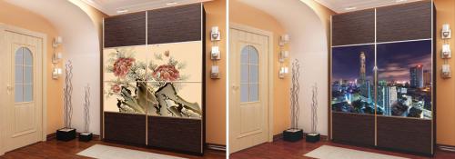 Шкаф-купе во всю стену внутри. Разновидности шкафов-купе