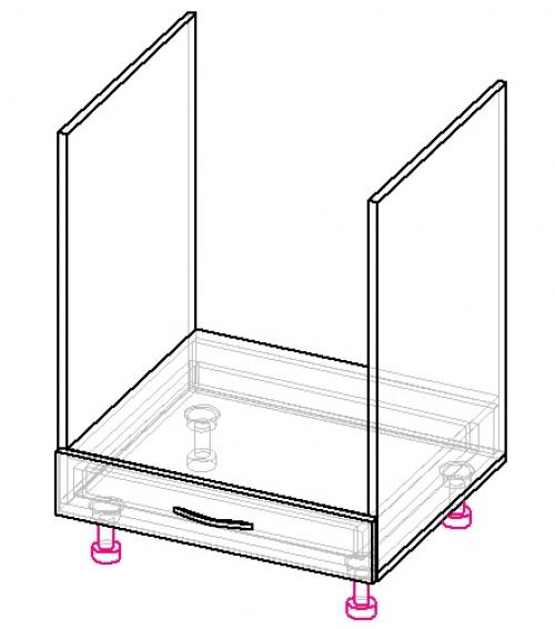 Ящик под духовой шкаф topvolume2 h 170 под направляющие tandem