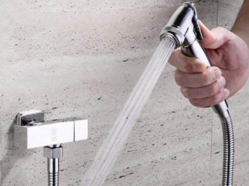 Монтаж гигиенического душа в гипсокартон. Комплект гигиенического душа