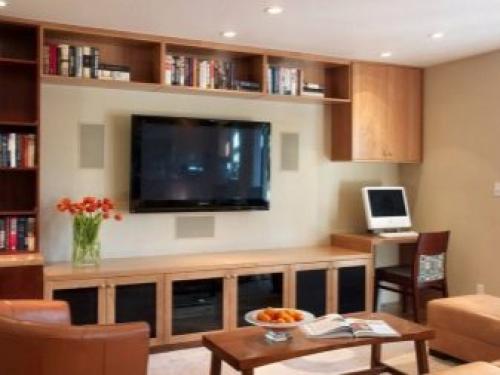 Гостиная с рабочим местом у окна. Лучшее место для организации рабочего места 11