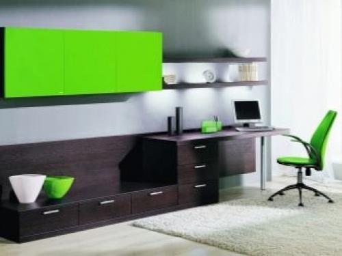 Гостиная с рабочим местом у окна. Лучшее место для организации рабочего места 14