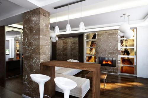 Ремонт двухкомнатной малогабаритной квартиры. Зонирование 11