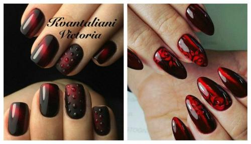 Дизайн ногтей в красном цвете. Красные ногти: сочетание цветов