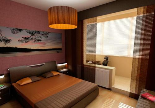 Рабочая зона в гостинной у окна. Организация рабочей зоны