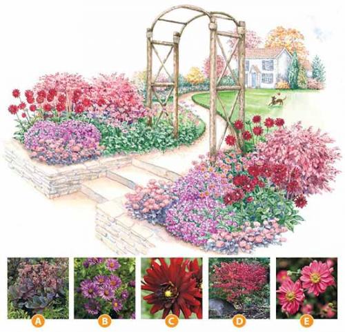 Как сделать грамотный цветник. Как сделать красивую клумбу: 15 схем для цветника