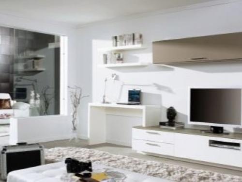 Гостиная с рабочим местом у окна. Лучшее место для организации рабочего места 15