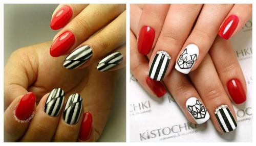 Дизайн ногтей в красном цвете. Красные ногти: сочетание цветов