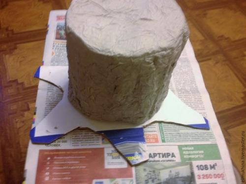 Как сделать пень из бумаги. 