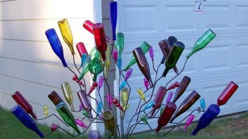 Перегородка из стеклянных бутылок. Нестандартные идеи использования в быту старых стеклянных бутылок