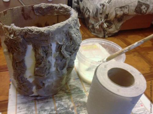 Как сделать пень из бумаги. 