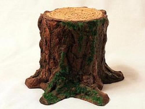 Как сделать пень из бумаги. 