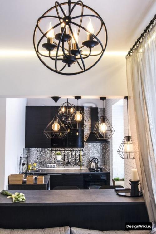 Дизайн кухня гостиная в частном доме. Лучшие фото дизайна кухни-гостиной 02