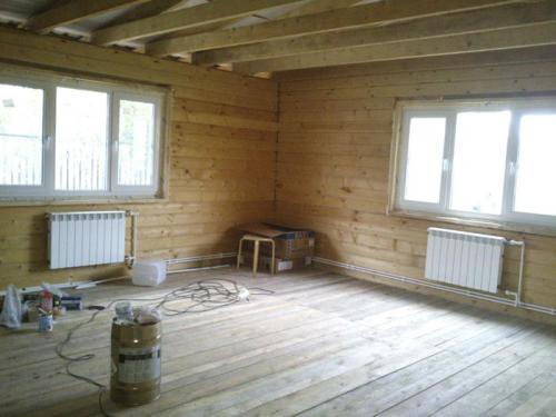 Интерьер кухни-гостиной в деревянном доме. Дизайн кухни совмещенной с гостиной (24 фото). Интерьер.