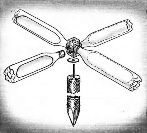 Ветряк из пластиковой бутылки. Простая вертушка из пластиковой бутылки