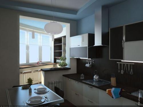 Кухня с дверью на балкон. Кухни с балконной дверью – дизайн и оформление