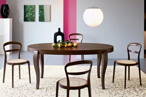 Кухонные столы из дерева. Формы обеденных столов из массива дерева 11