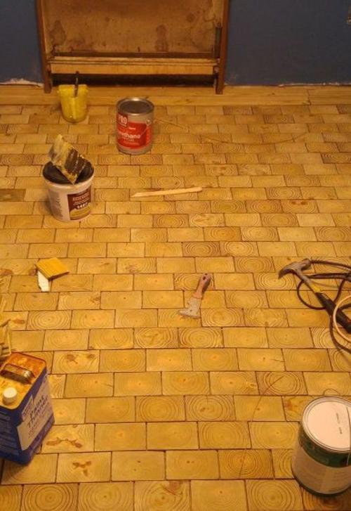 Как сделать красивый деревянный пол. Хотите сделать новый пол, но нет денег? Деревянные бруски помогут вам сэкономить