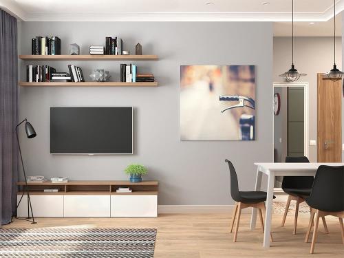 Как обустроить однокомнатную квартиру семье. Однушка 35 кв. м для семьи с двумя детьми