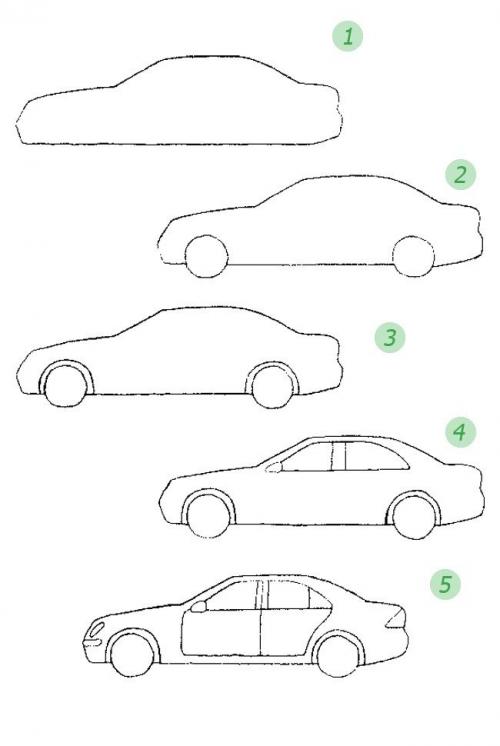 Как нарисовать машину?