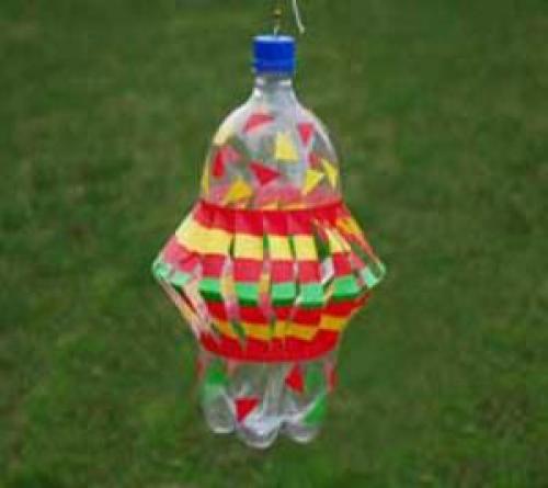 Ветерок из пластиковых бутылок. Вертушка из пластиковой бутылки