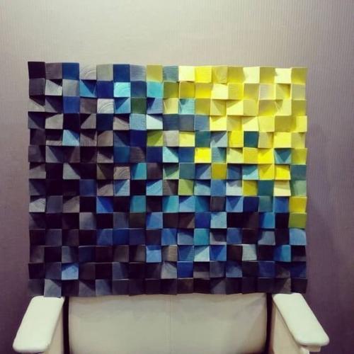 Панно на стену из дерева своими руками. Потрясающий декор стены за небольшие деньги – эффектное 3D панно из деревянных брусков