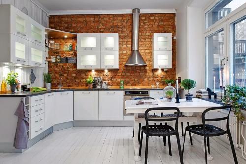 Дизайн комнаты с белой кирпичной стеной. Ванная с кирпичной кладкой 06 Дизайн комнаты с белой кирпичной стеной. Ванная с кирпичной кладкой 06