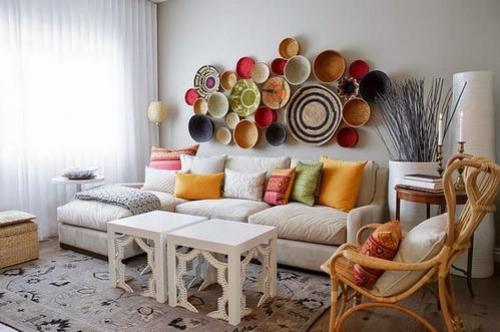 Картины в зал над диваном. Декорирование