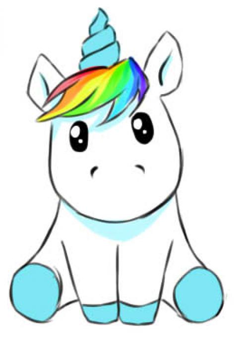 Как нарисовать единорога. Как нарисовать няшного единорога