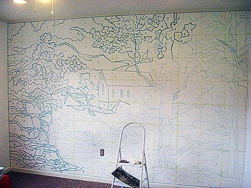 Роспись стен в интерьере своими руками техника для новичков. Как расписать стену в квартире своими руками (с фото) 10