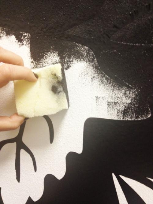 Рисунок на стене дома. Некоторые особенности росписи по штукатурке