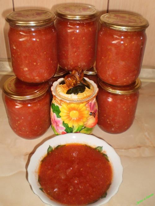 Соус для спагетти на зиму. 