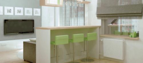 Удобна ли барная стойка на кухне. Барная стойка на кухне: за и против