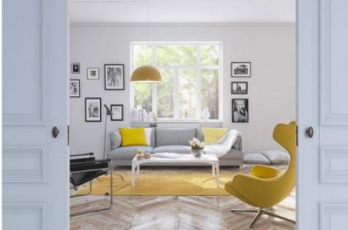 Серо-синий цвет в интерьере. Правила оформления интерьера светло-серыми тонами