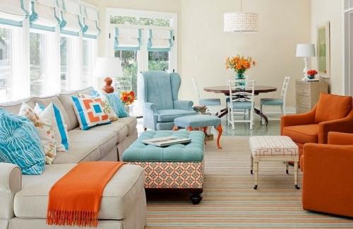 Сочетание синего и бежевого в интерьере. БЕЖЕВО-ГОЛУБАЯ ГОСТИНАЯ: АЗЫ ДИЗАЙНА И ДЕКОРИРОВАНИЯ