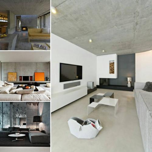 Как декорировать бетонную стену. Интерьер с бетонными стенами. Новый тренд в интерьерах